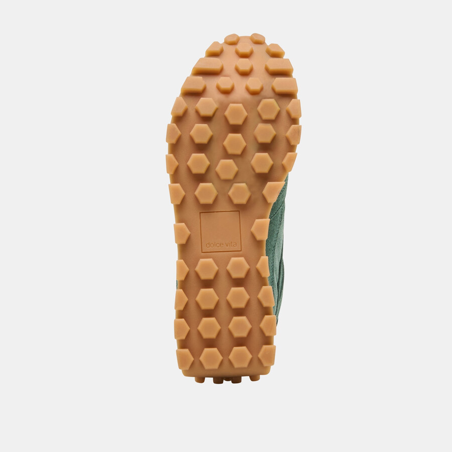 tricia sneakers dk green suede