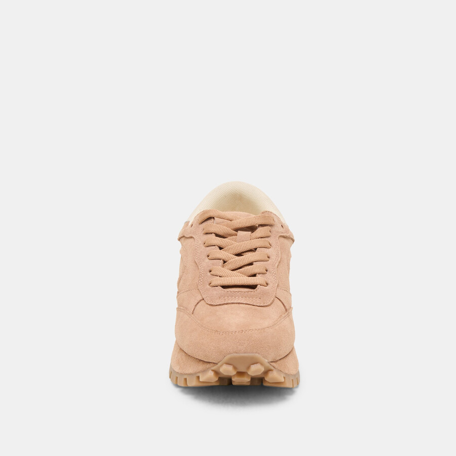 tricia sneakers toffee suede
