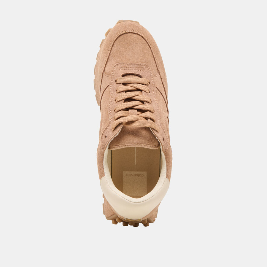 tricia sneakers toffee suede