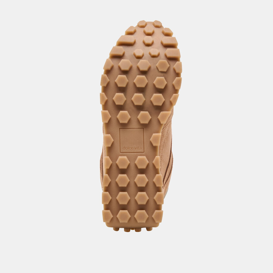 tricia sneakers toffee suede