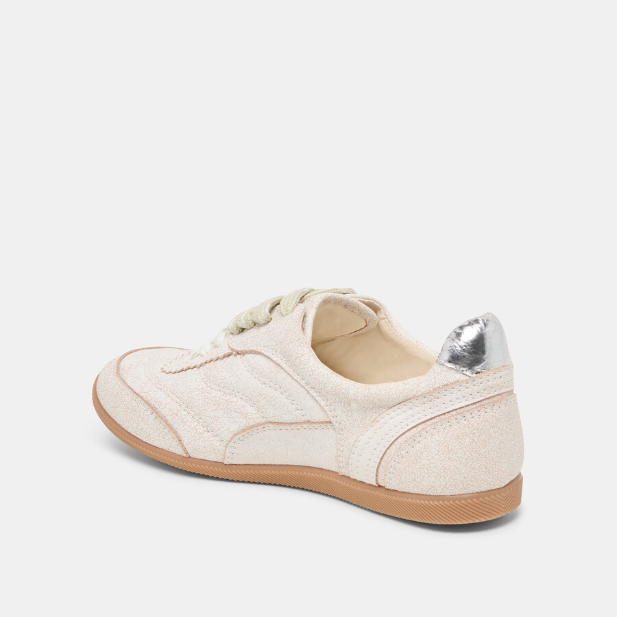 laini sneakers off white crackled leather