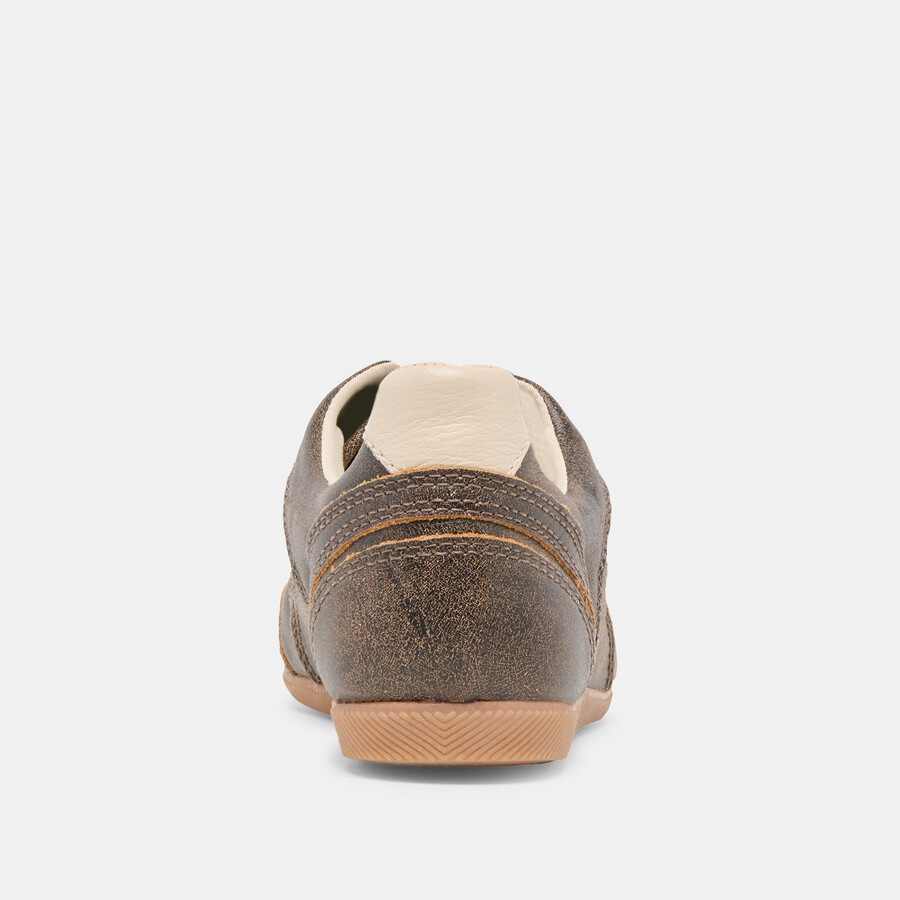 laini sneakers brown distressed leather