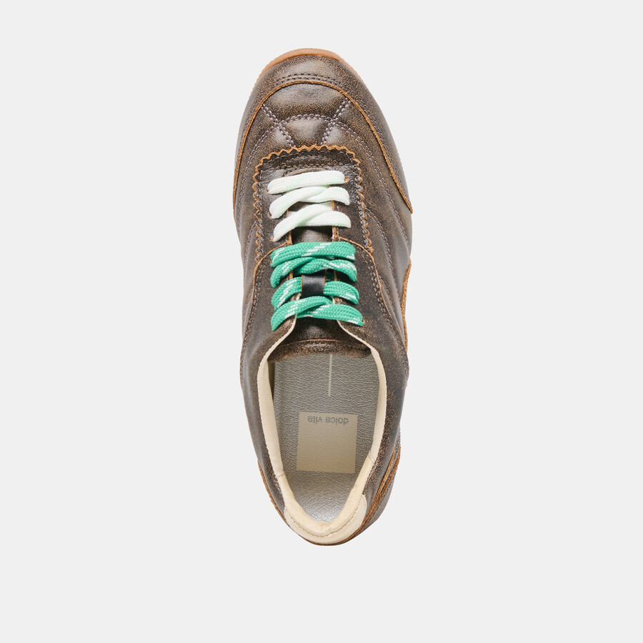 laini sneakers brown distressed leather