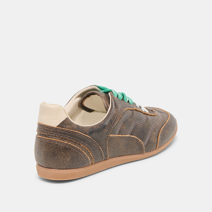 laini sneakers brown distressed leather