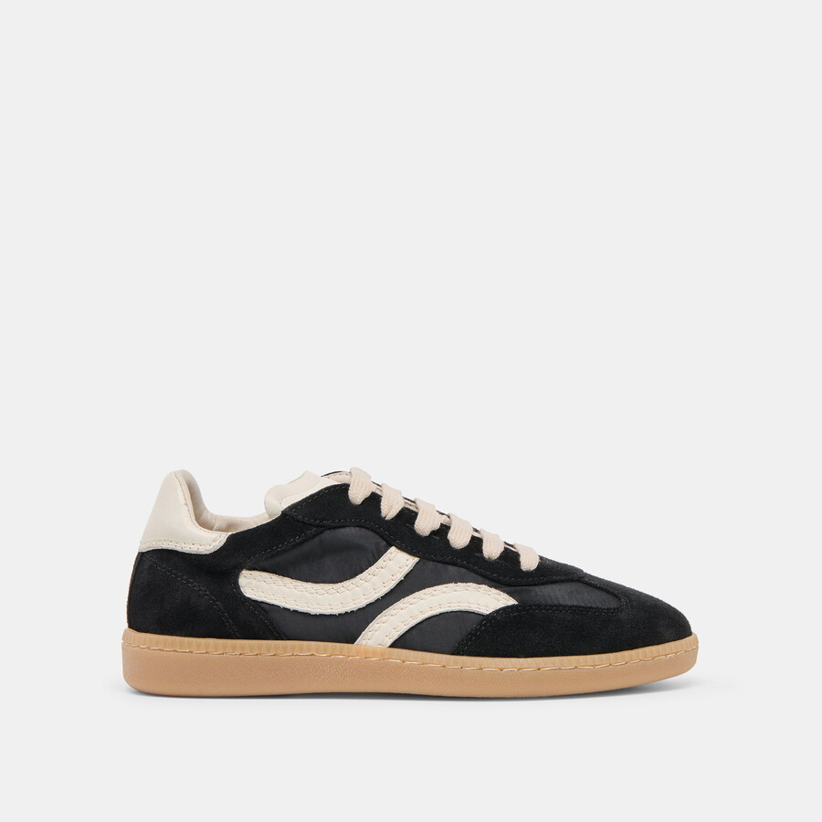 rebel sneakers black nylon