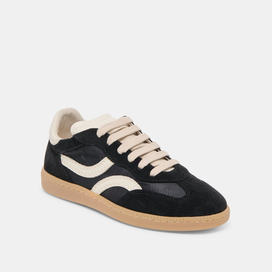 rebel sneakers black nylon