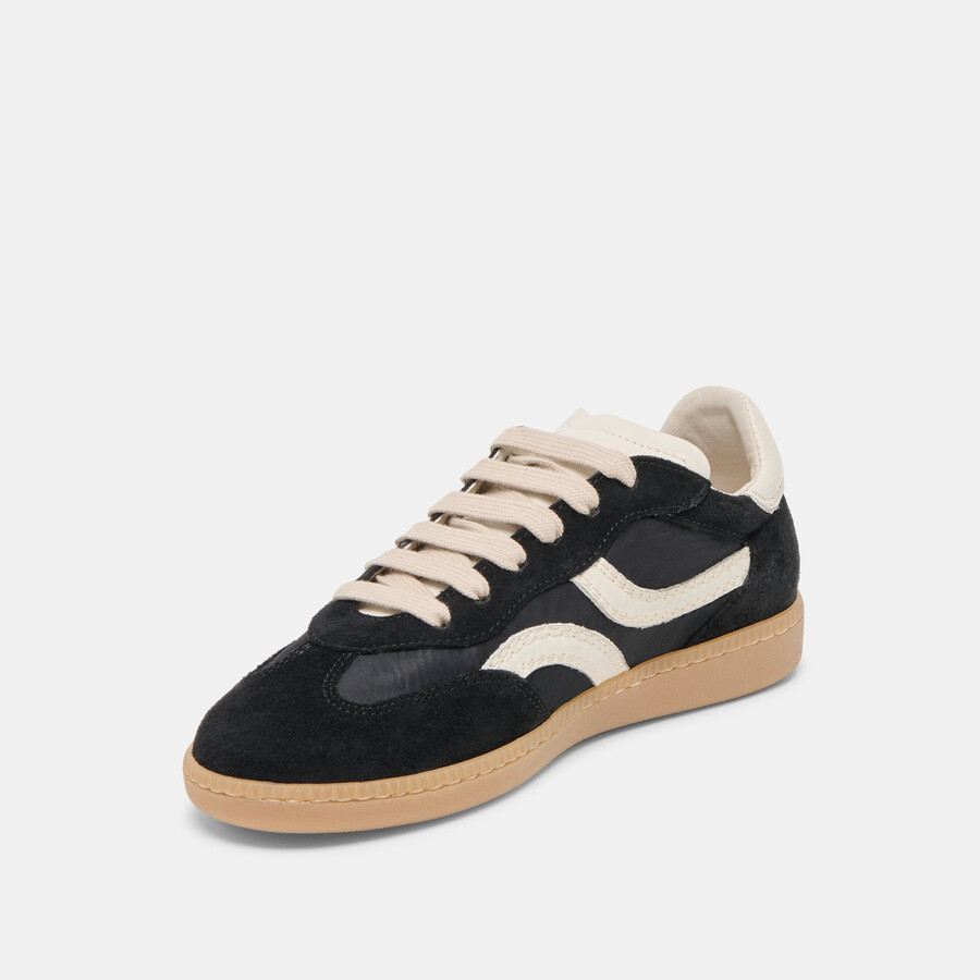 rebel sneakers black nylon