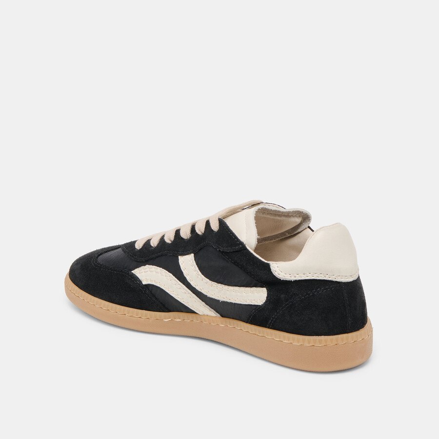 rebel sneakers black nylon