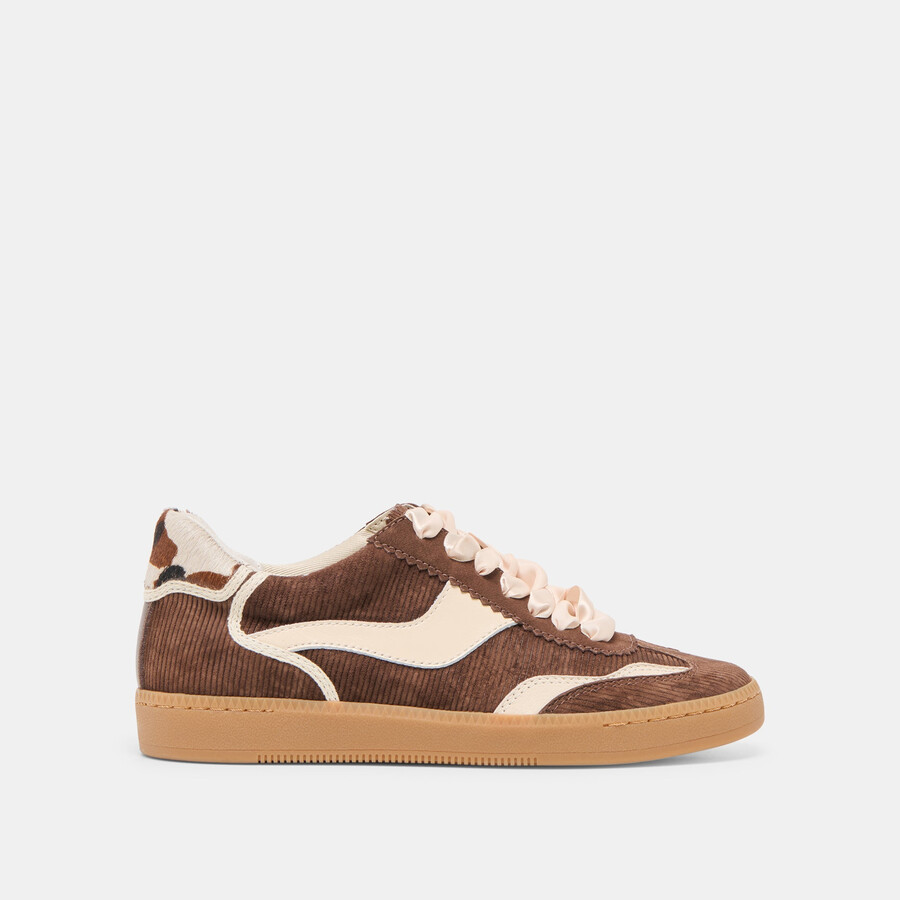 notice sneakers chocolate corduroy