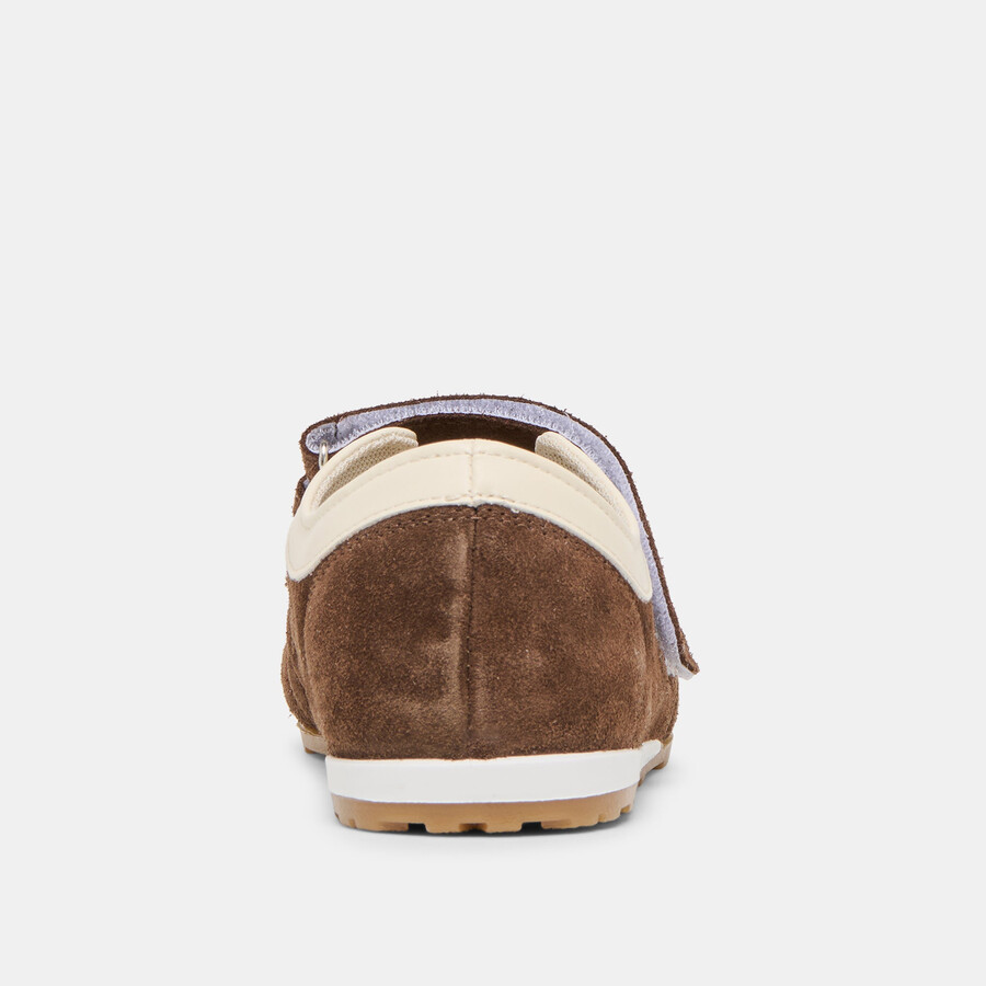 swan sneakers dk brown suede