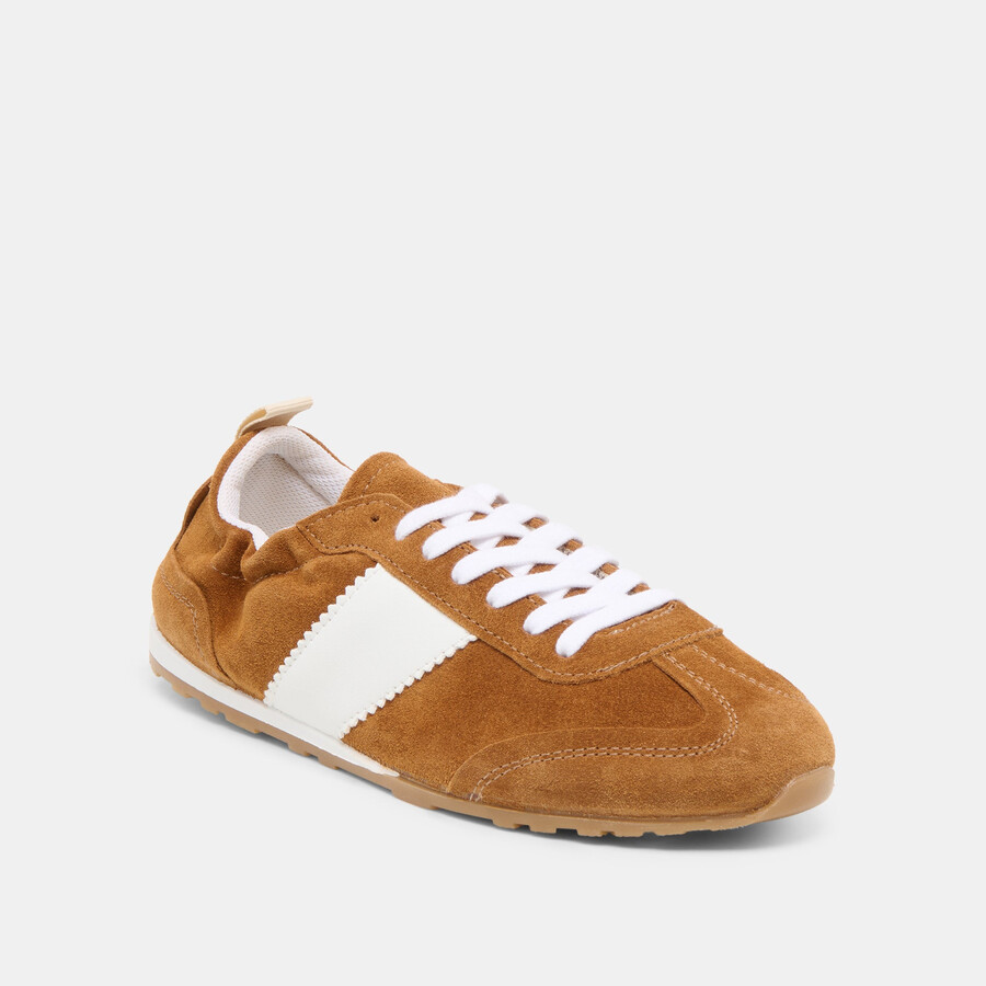 shyla sneakers cognac suede