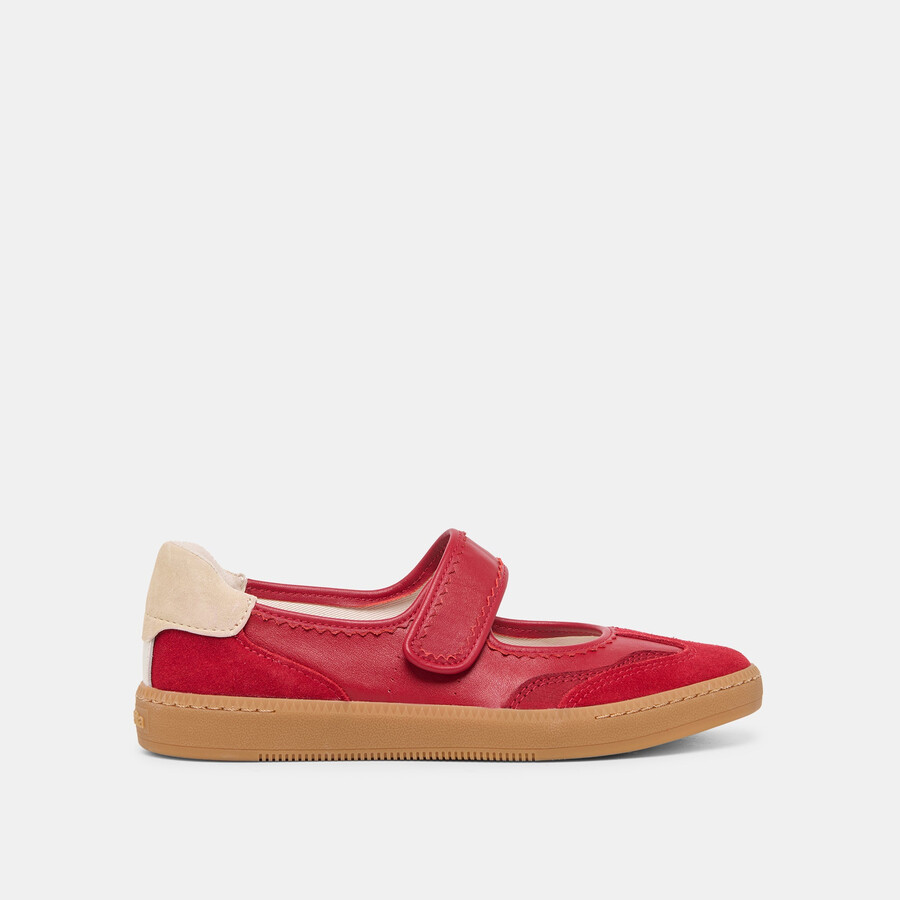 nanet sneakers crimson leather