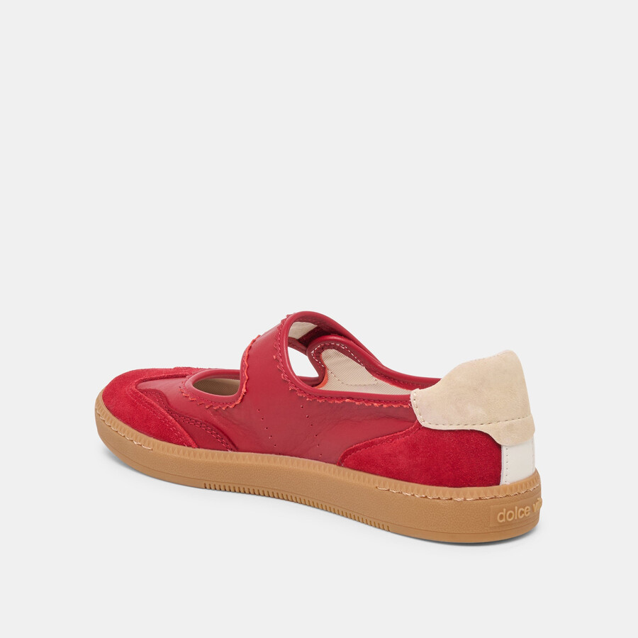 nanet sneakers crimson leather