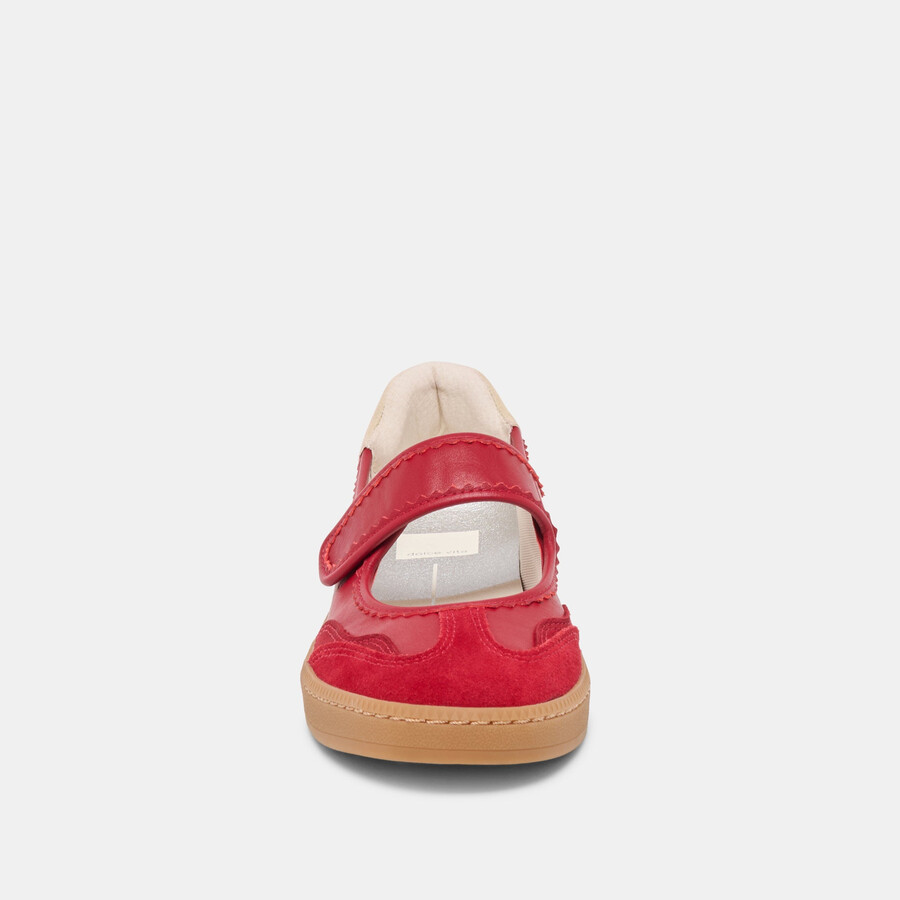 nanet sneakers crimson leather