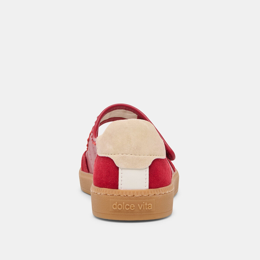nanet sneakers crimson leather
