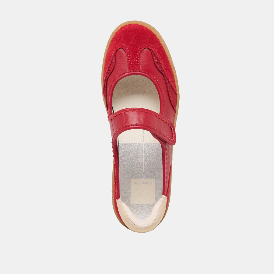nanet sneakers crimson leather