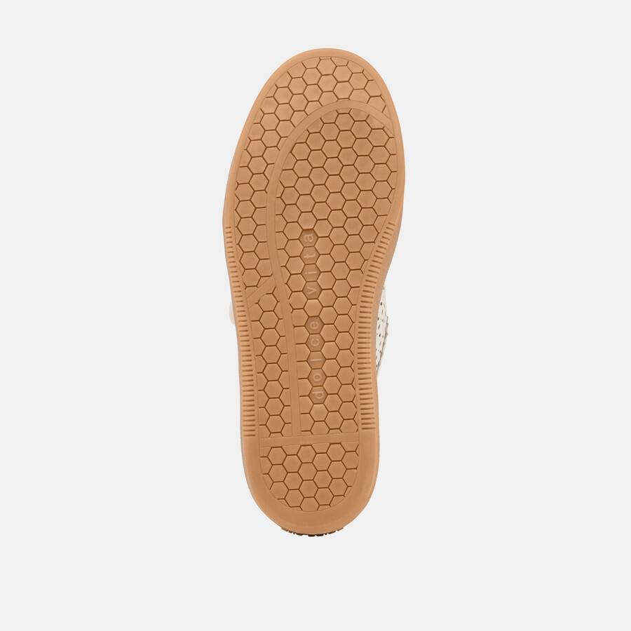 nanet sneakers white perforated leather