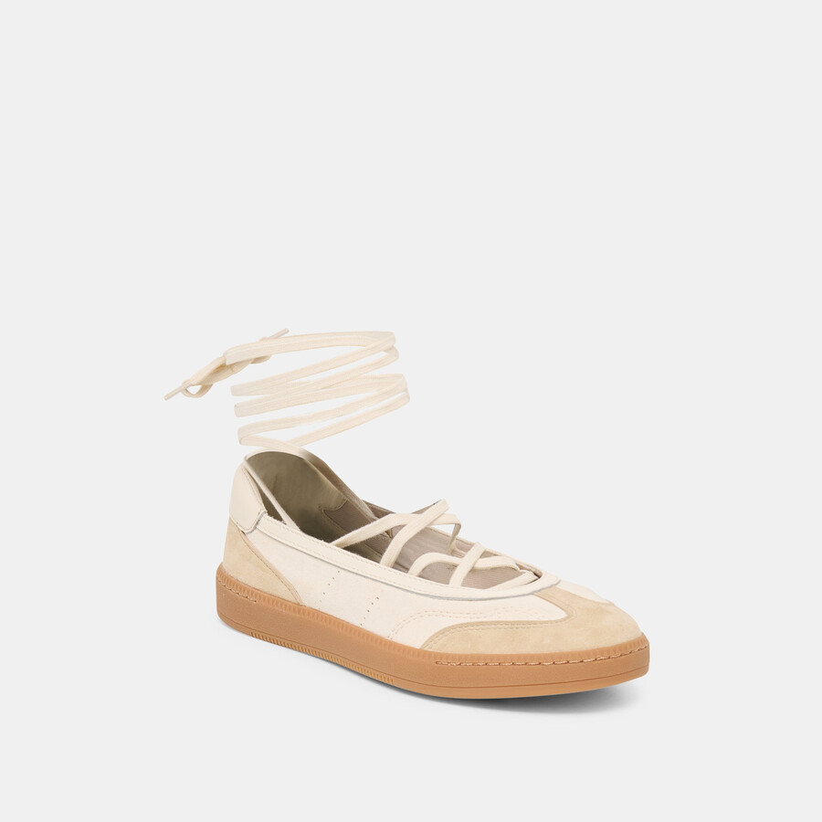 nyomie sneakers ivory multi leather