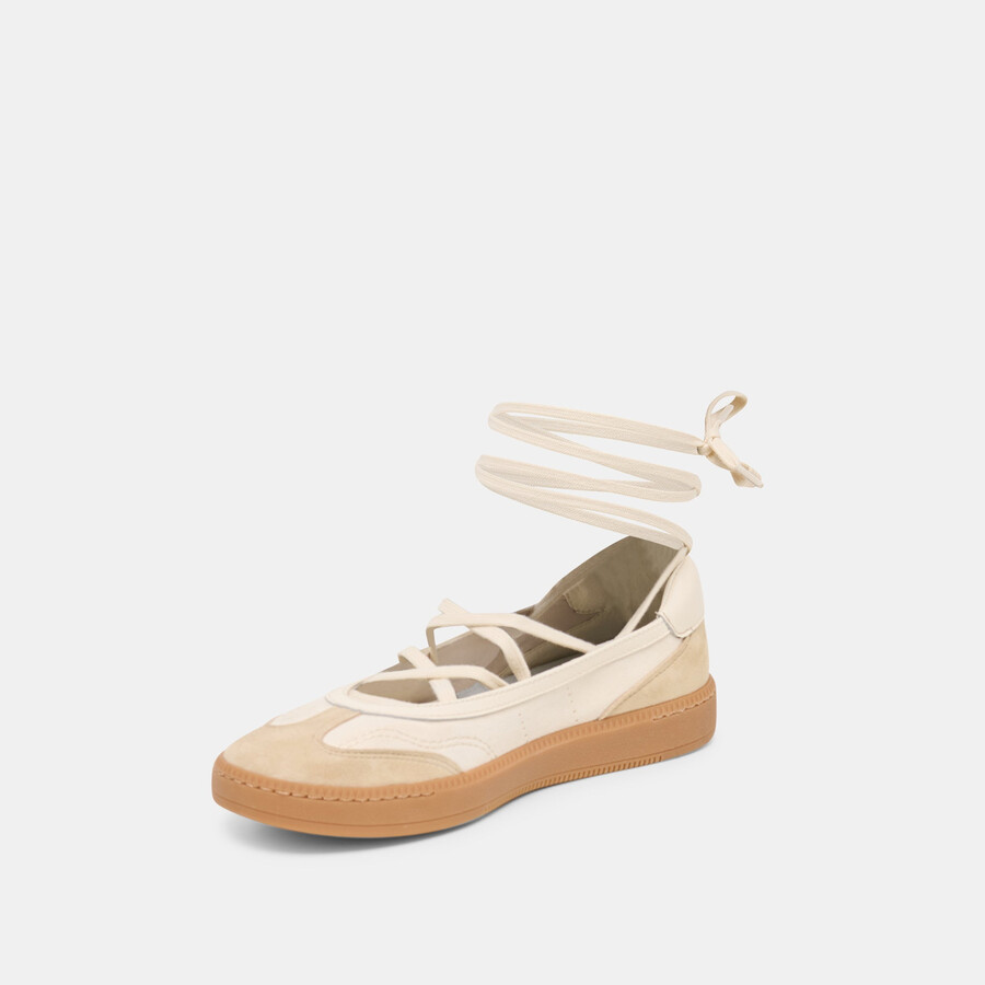 nyomie sneakers ivory multi leather