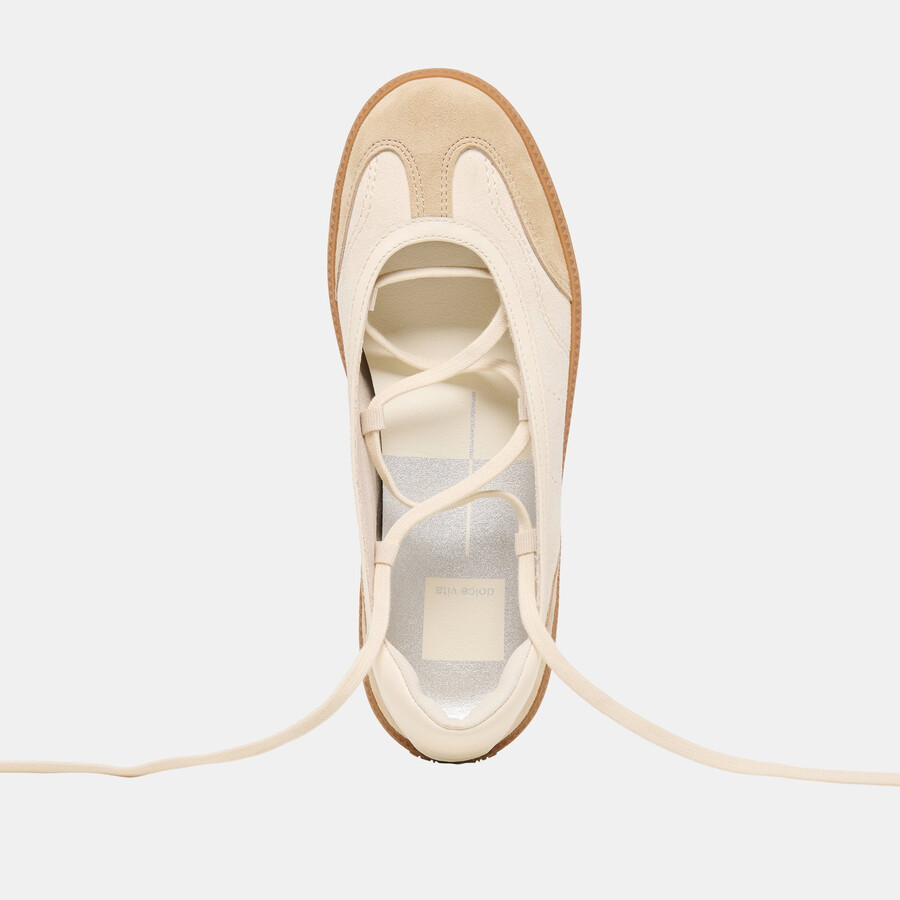 nyomie sneakers ivory multi leather
