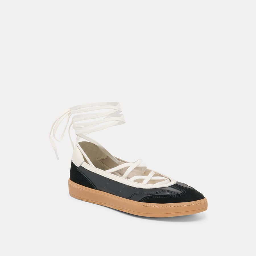 nyomie sneakers black leather