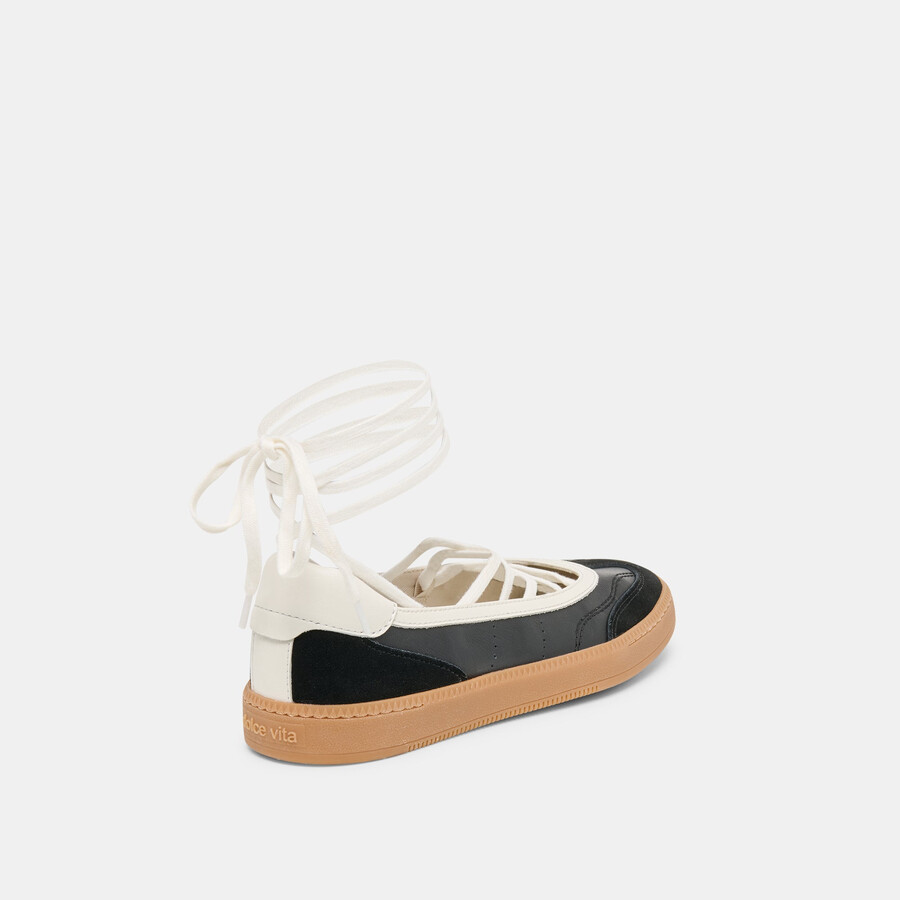 nyomie sneakers black leather