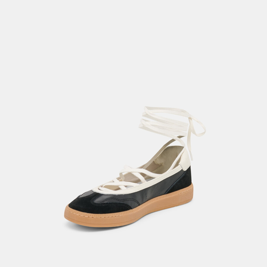nyomie sneakers black leather