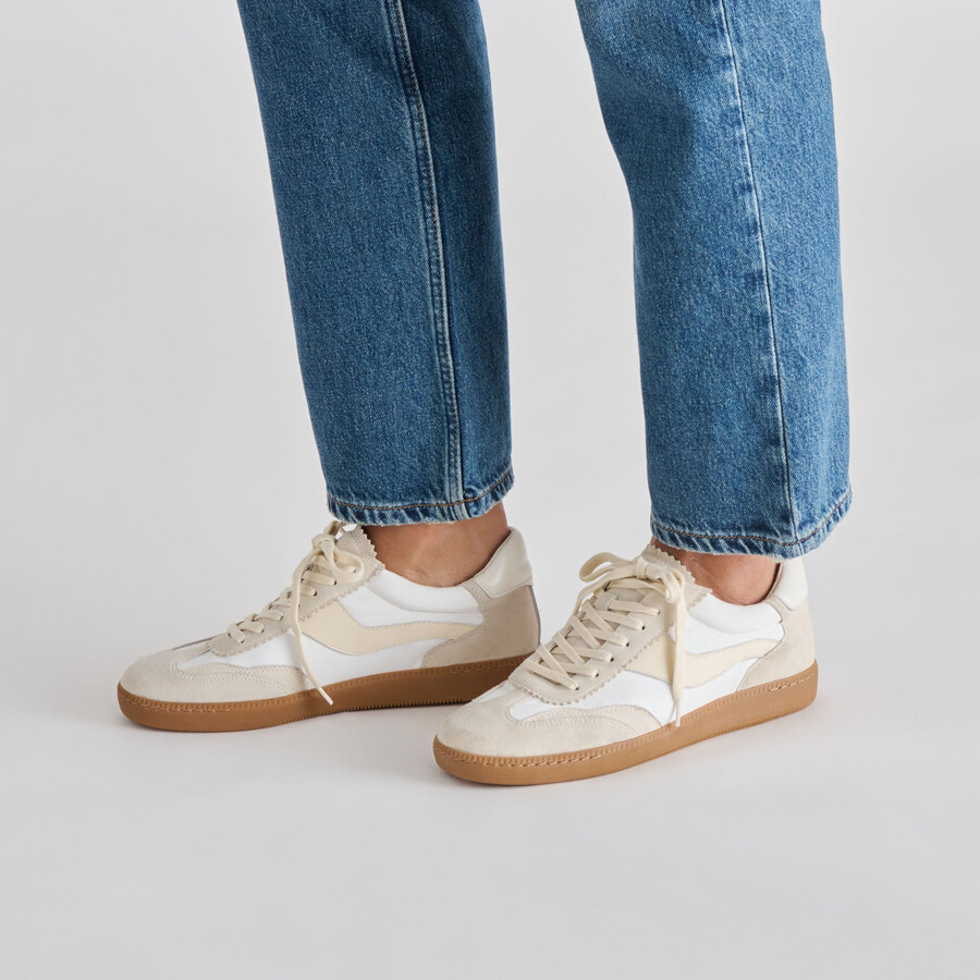 notice sneakers white dune nylon