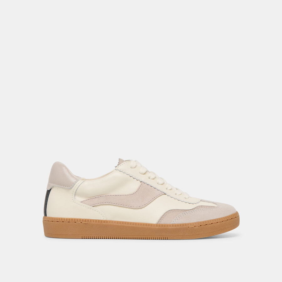 notice sneakers grey white leather
