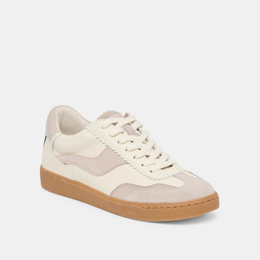 notice sneakers grey white leather