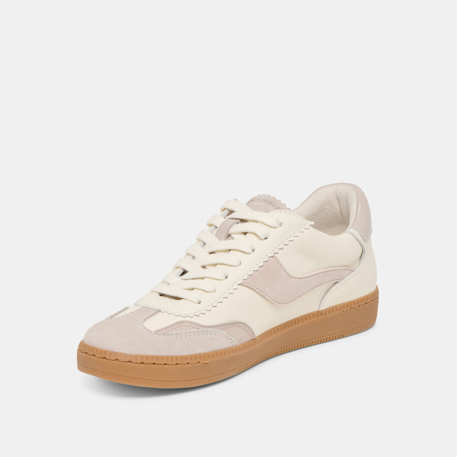 notice sneakers grey white leather