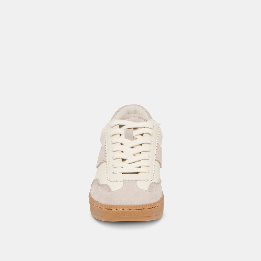 notice sneakers grey white leather