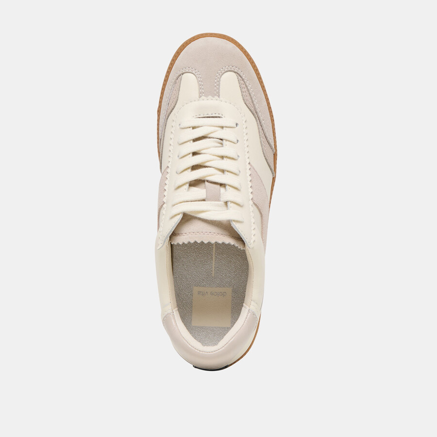 notice sneakers grey white leather