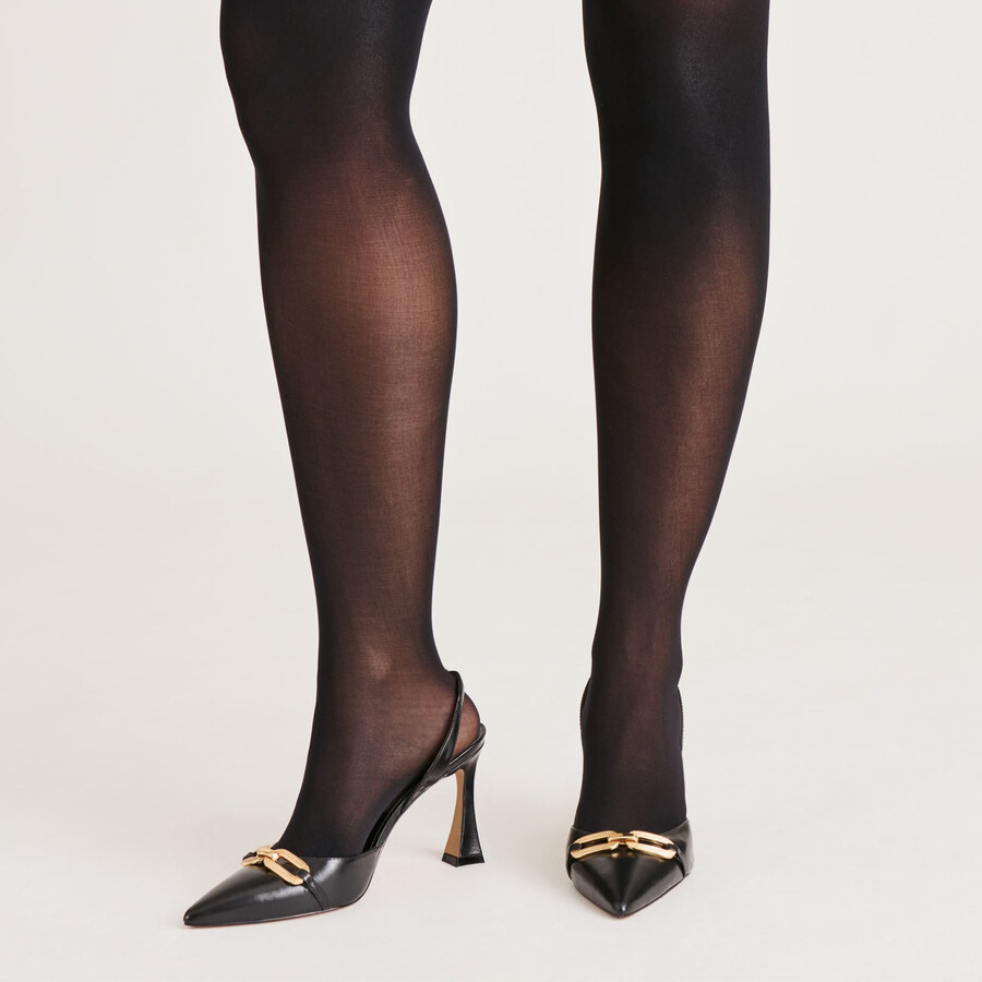 2 pack solid tights cherry black