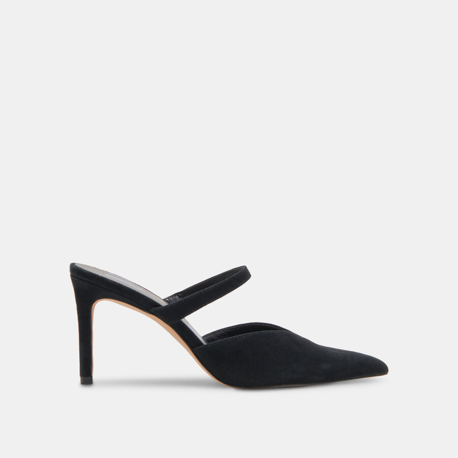 kanika heels onyx suede