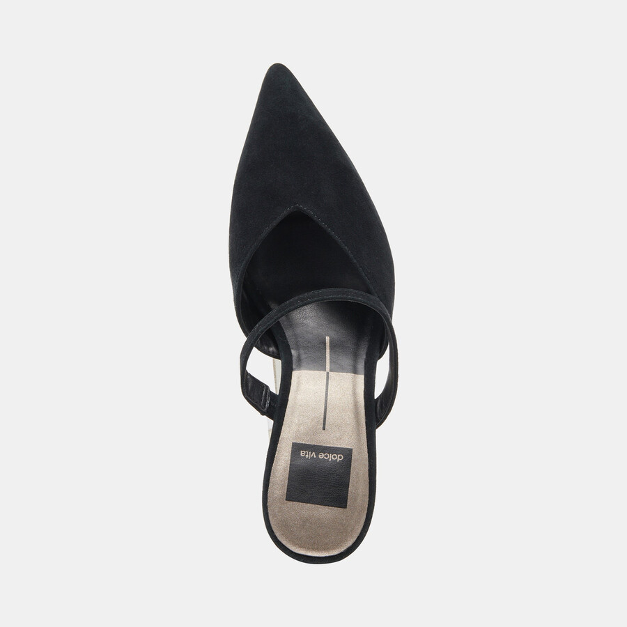 kanika heels onyx suede