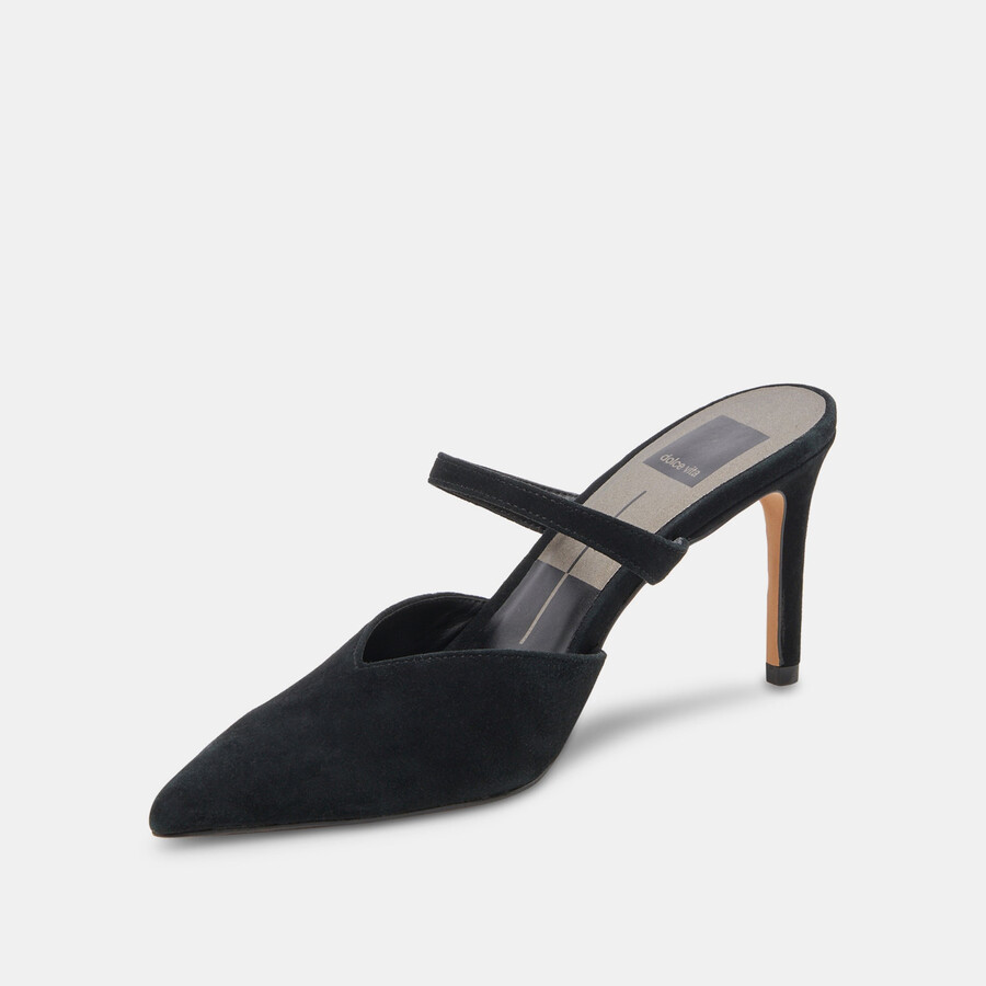kanika heels onyx suede