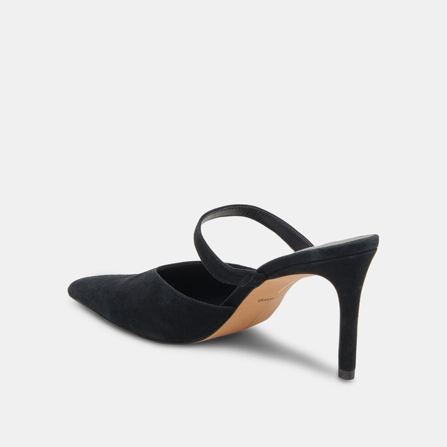 kanika heels onyx suede
