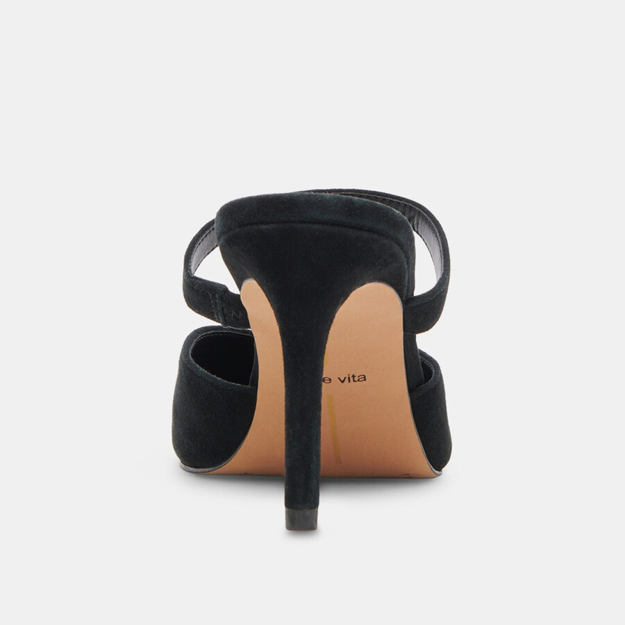 kanika heels onyx suede
