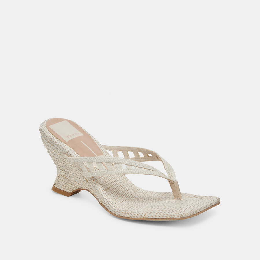 nullah wedges oatmeal raffia