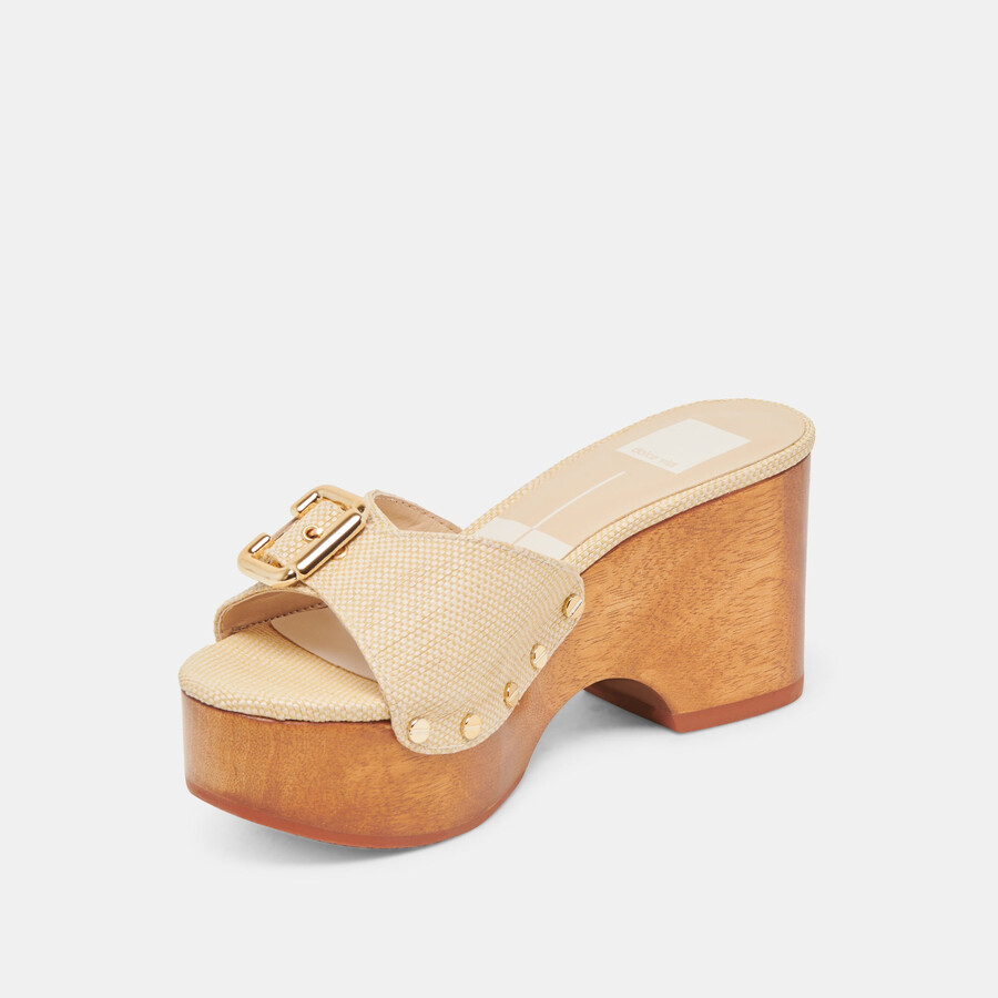 yalah heels lt natural raffia