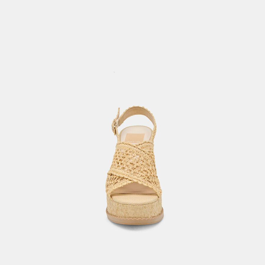 dexler wedges lt natural woven raffia