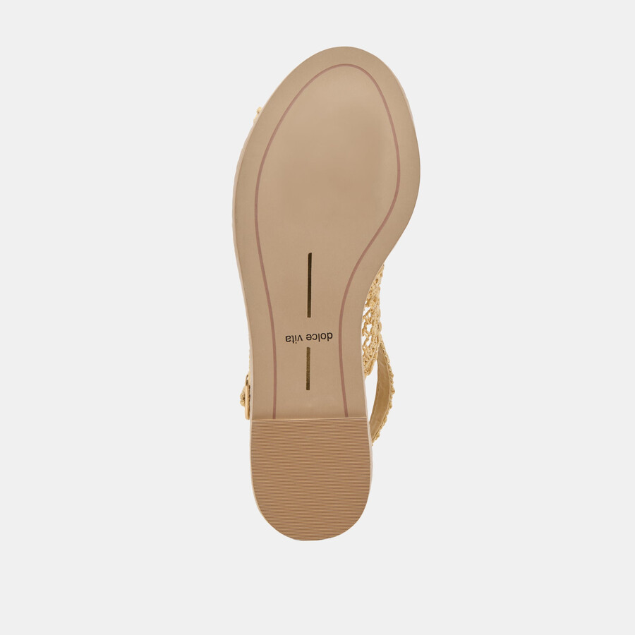 dexler wedges lt natural woven raffia