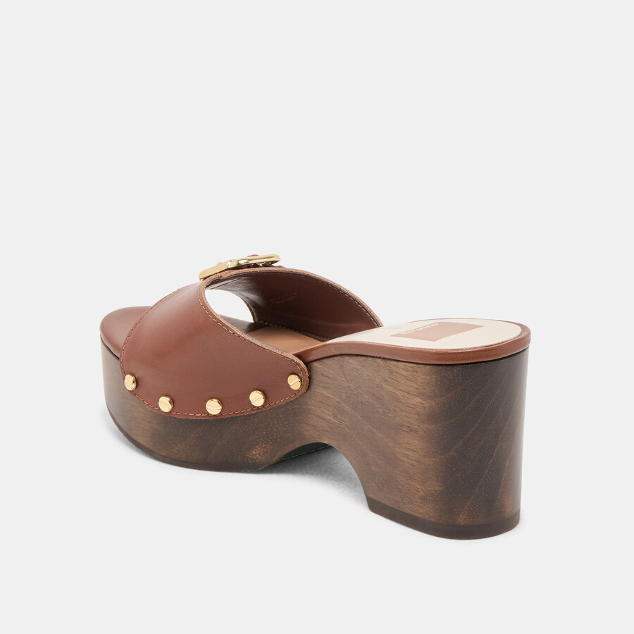 yalah heels brown leather