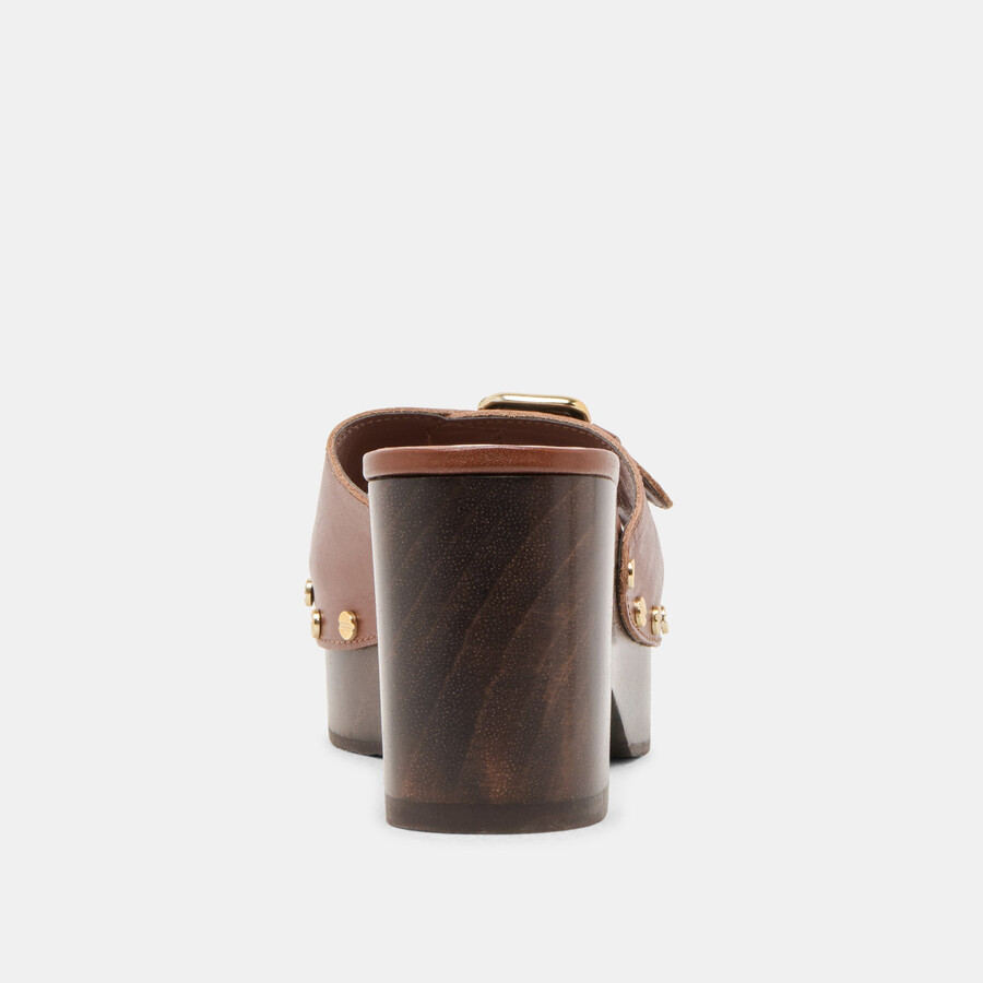 yalah heels brown leather