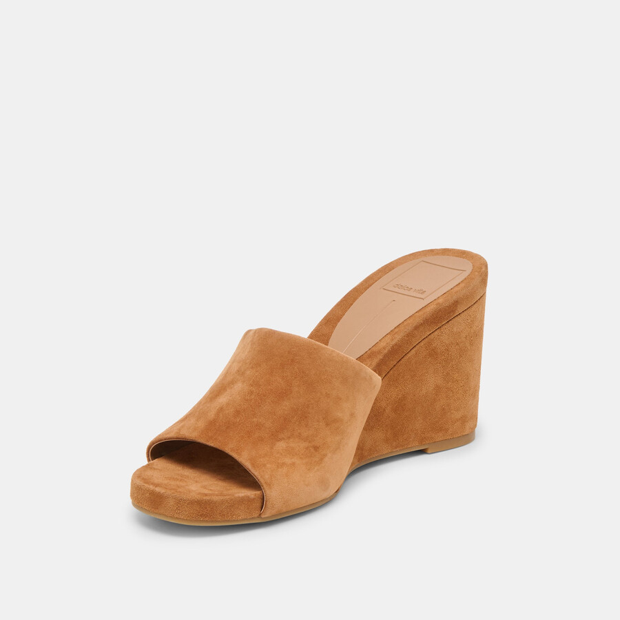 holta wedges brown suede