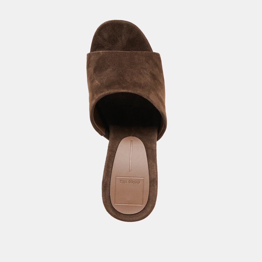 holta wedges dk brown suede