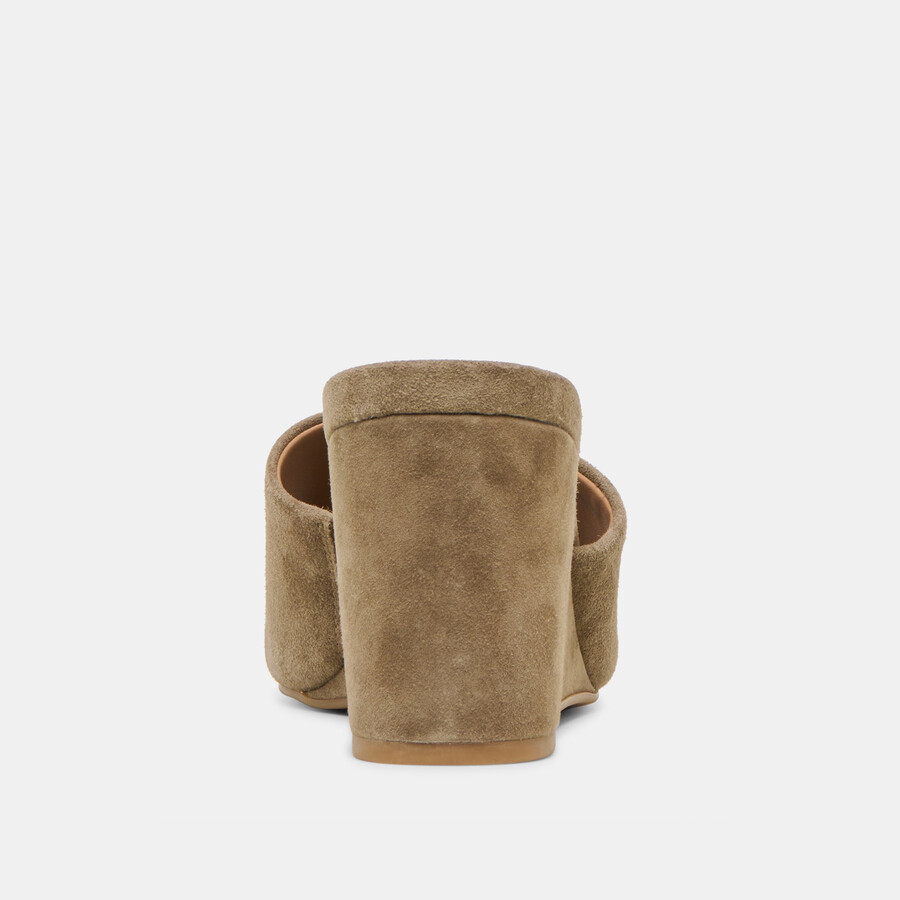 holta wedges olive suede